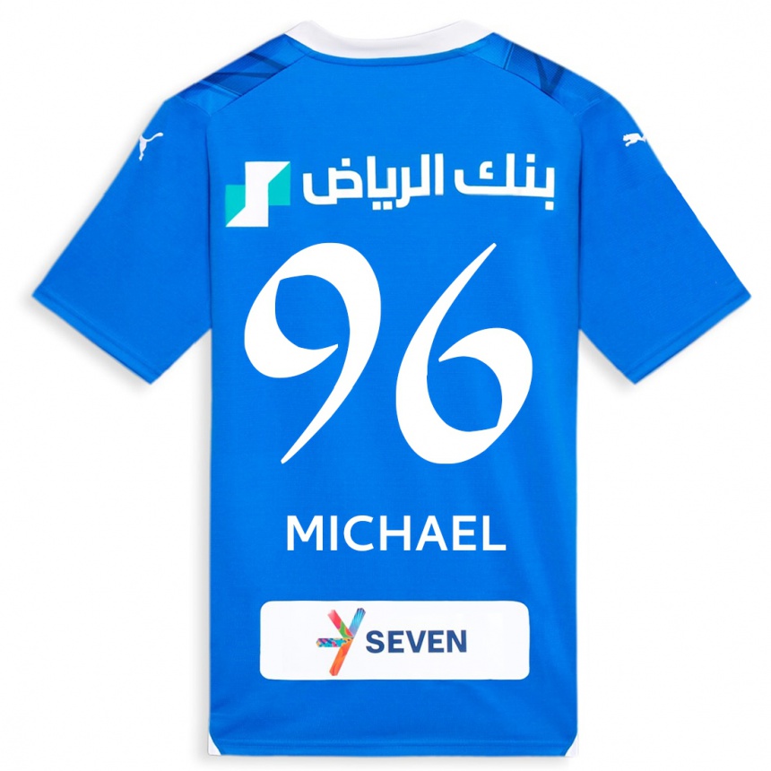 Herren Fußball Michael #96 Blau Heimtrikot Trikot 2023/24 T-Shirt Luxemburg