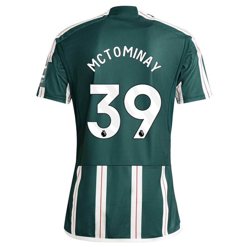 Herren Fußball Scott Mctominay #39 Dunkelgrün Auswärtstrikot Trikot 2023/24 T-Shirt Luxemburg