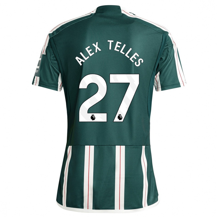 Herren Fußball Alex Nicolao Telles #27 Dunkelgrün Auswärtstrikot Trikot 2023/24 T-Shirt Luxemburg