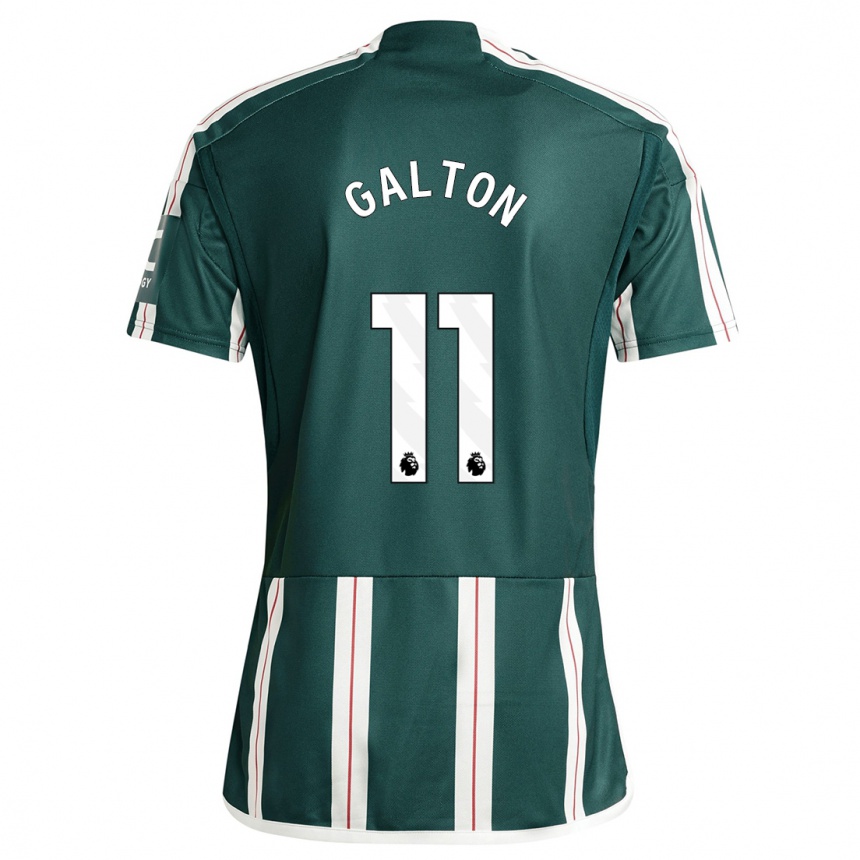 Herren Fußball Leah Galton #11 Dunkelgrün Auswärtstrikot Trikot 2023/24 T-Shirt Luxemburg