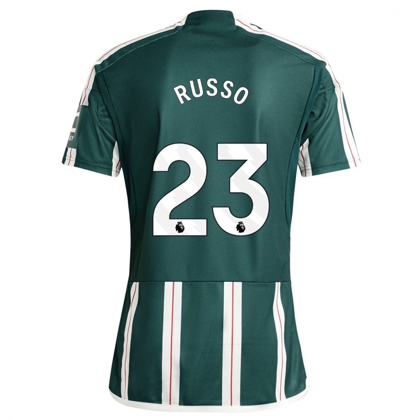 Herren Fußball Alessia Russo #23 Dunkelgrün Auswärtstrikot Trikot 2023/24 T-Shirt Luxemburg