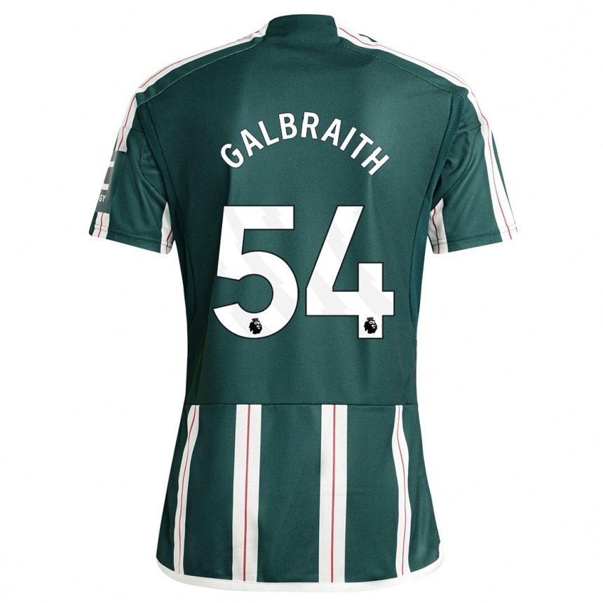 Herren Fußball Ethan Galbraith #54 Dunkelgrün Auswärtstrikot Trikot 2023/24 T-Shirt Luxemburg