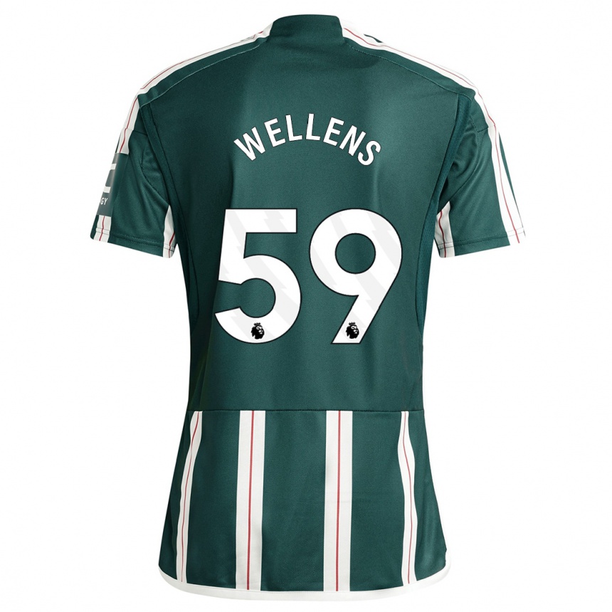 Herren Fußball Charlie Wellens #59 Dunkelgrün Auswärtstrikot Trikot 2023/24 T-Shirt Luxemburg