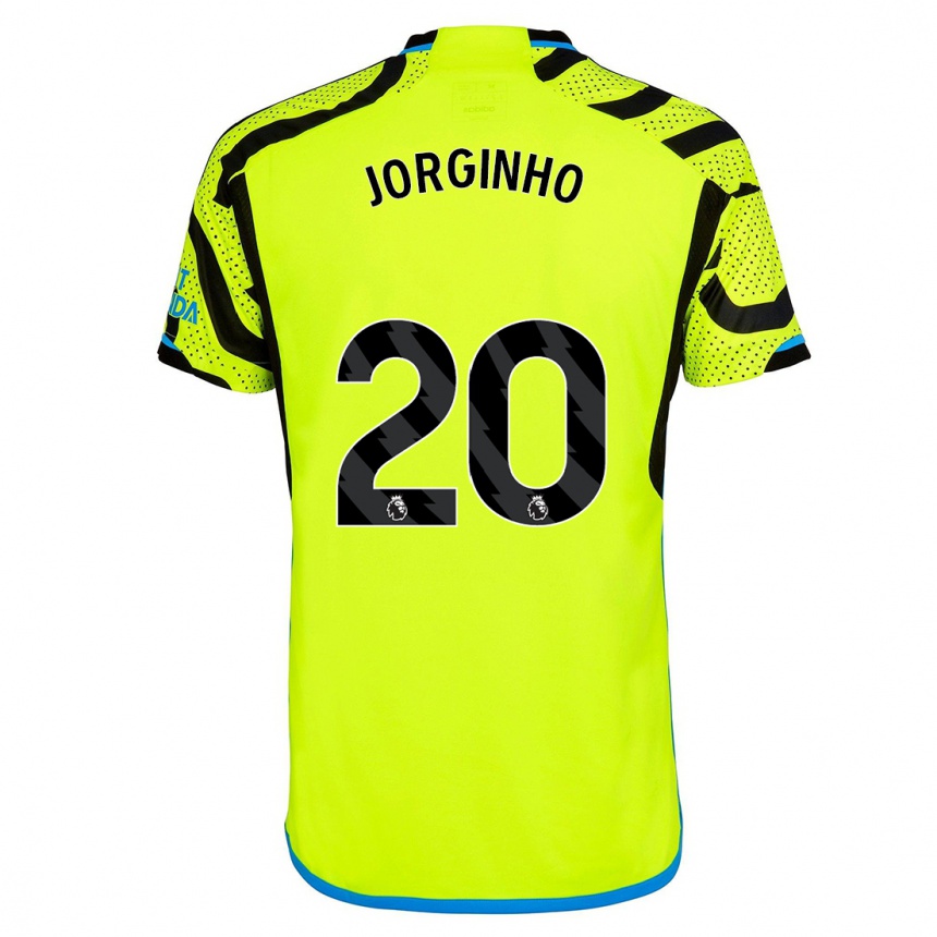 Herren Fußball Jorginho #20 Gelb Auswärtstrikot Trikot 2023/24 T-Shirt Luxemburg