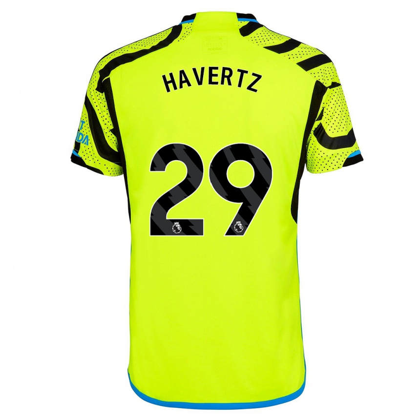 Herren Fußball Kai Havertz #29 Gelb Auswärtstrikot Trikot 2023/24 T-Shirt Luxemburg