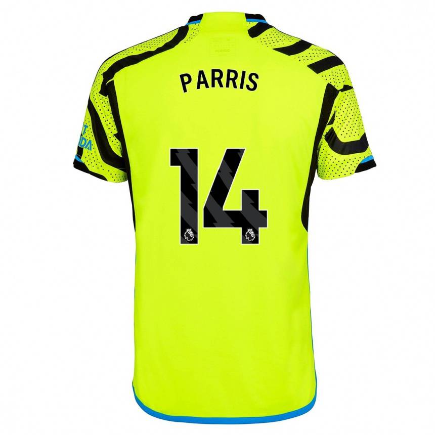 Herren Fußball Nikita Parris #14 Gelb Auswärtstrikot Trikot 2023/24 T-Shirt Luxemburg