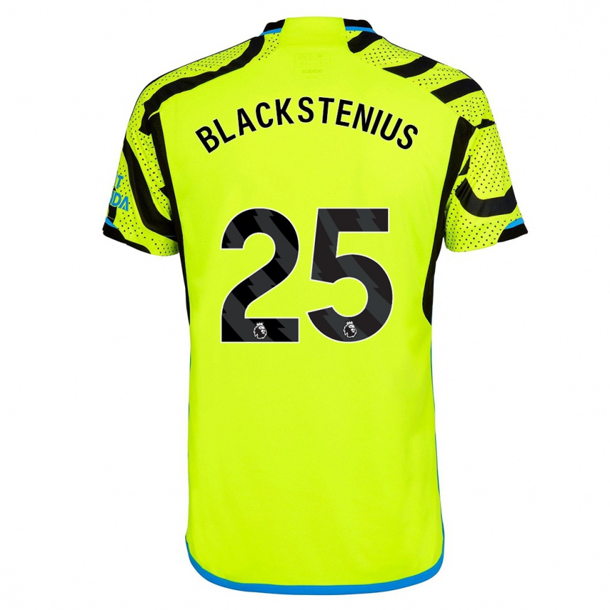Herren Fußball Stina Blackstenius #25 Gelb Auswärtstrikot Trikot 2023/24 T-Shirt Luxemburg