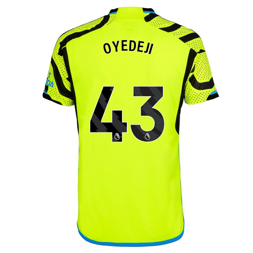 Herren Fußball Nathan Butler Oyedeji #43 Gelb Auswärtstrikot Trikot 2023/24 T-Shirt Luxemburg