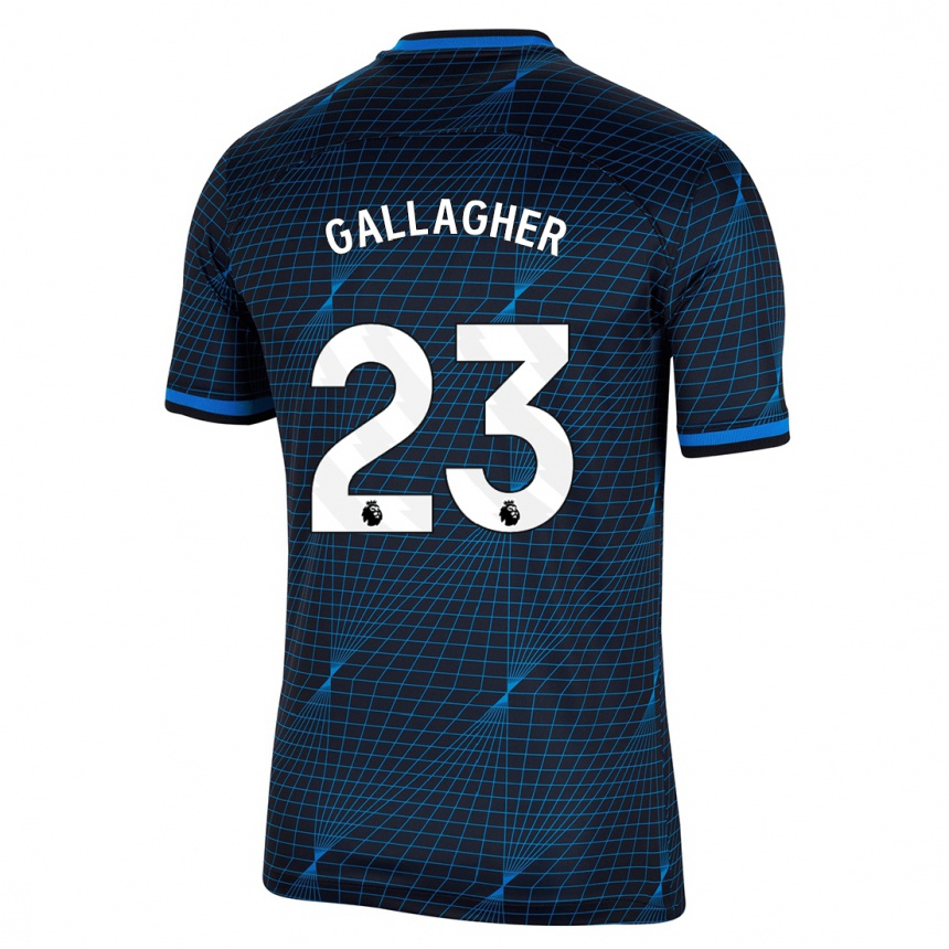 Herren Fußball Conor Gallagher #23 Dunkelblau Auswärtstrikot Trikot 2023/24 T-Shirt Luxemburg