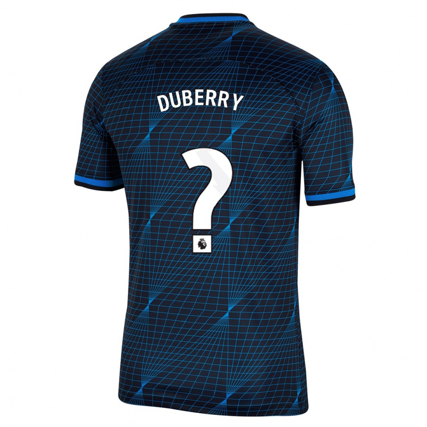 Herren Fußball Zain Silcott-Duberry #0 Dunkelblau Auswärtstrikot Trikot 2023/24 T-Shirt Luxemburg