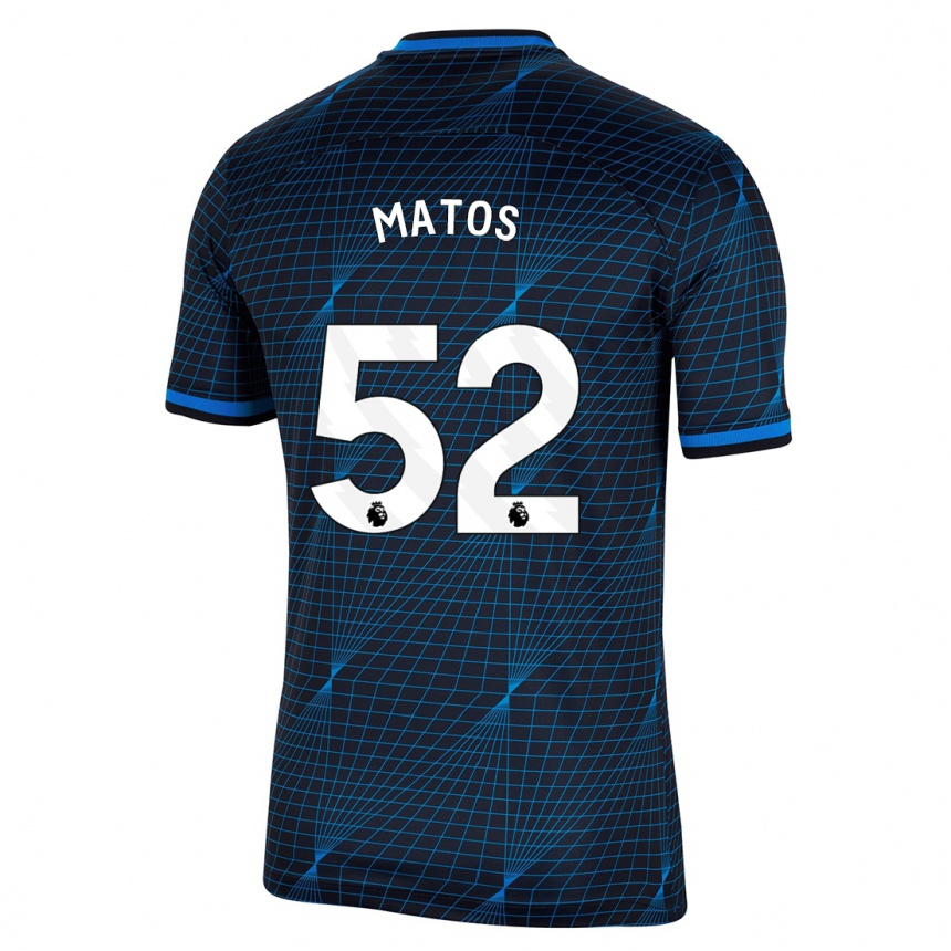 Herren Fußball Alex Matos #52 Dunkelblau Auswärtstrikot Trikot 2023/24 T-Shirt Luxemburg