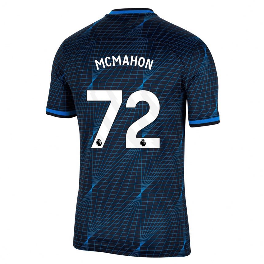 Herren Fußball Harrison Mcmahon #72 Dunkelblau Auswärtstrikot Trikot 2023/24 T-Shirt Luxemburg