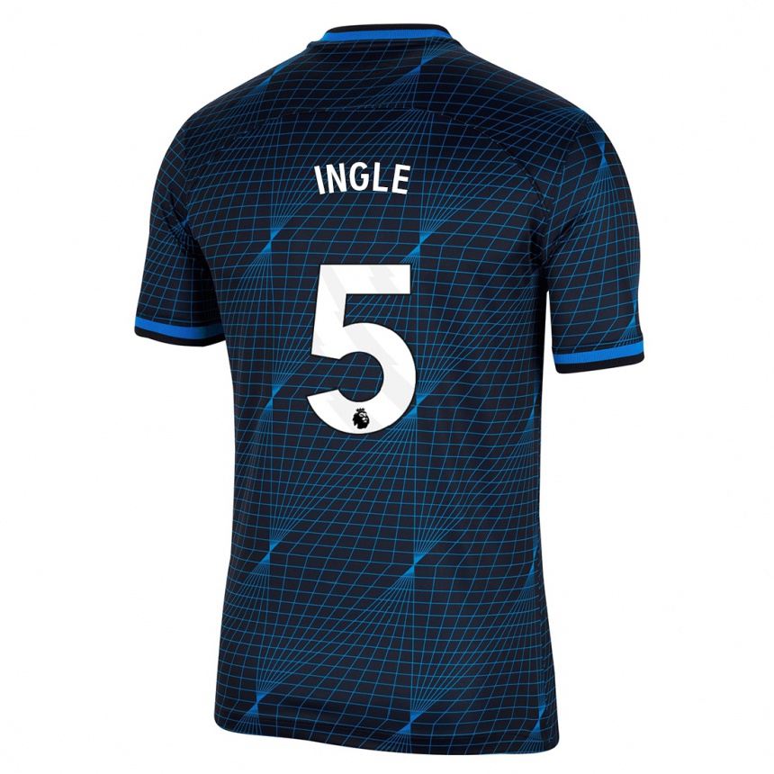 Herren Fußball Sophie Ingle #5 Dunkelblau Auswärtstrikot Trikot 2023/24 T-Shirt Luxemburg