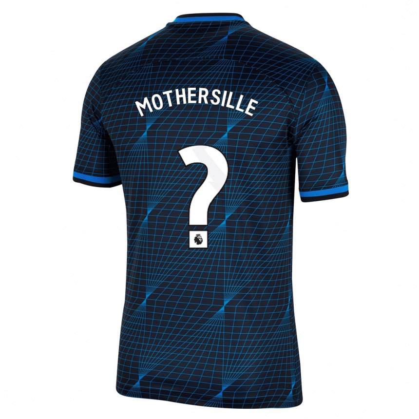 Herren Fußball Malik Mothersille #0 Dunkelblau Auswärtstrikot Trikot 2023/24 T-Shirt Luxemburg