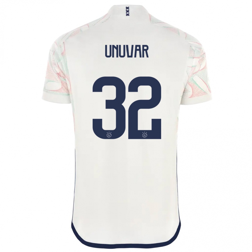 Herren Fußball Naci Unuvar #32 Weiß Auswärtstrikot Trikot 2023/24 T-Shirt Luxemburg