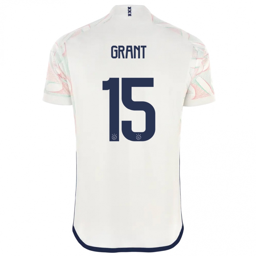 Herren Fußball Chasity Grant #15 Weiß Auswärtstrikot Trikot 2023/24 T-Shirt Luxemburg
