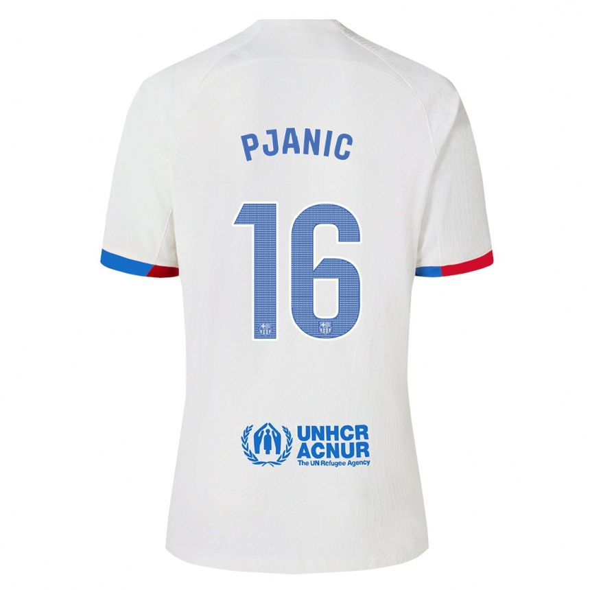 Herren Fußball Miralem Pjanic #16 Weiß Auswärtstrikot Trikot 2023/24 T-Shirt Luxemburg