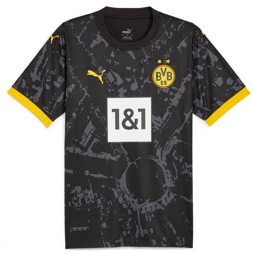 Herren Fußball Ken Mata #19 Schwarz Auswärtstrikot Trikot 2023/24 T-Shirt Luxemburg