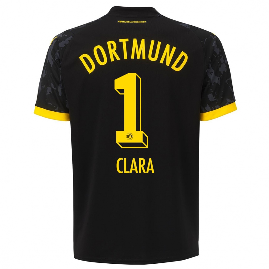 Herren Fußball Woltering Clara #1 Schwarz Auswärtstrikot Trikot 2023/24 T-Shirt Luxemburg