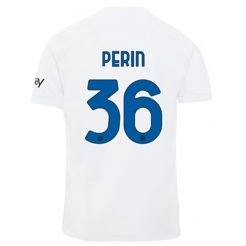 Herren Fußball Nicolo Perin #36 Weiß Auswärtstrikot Trikot 2023/24 T-Shirt Luxemburg