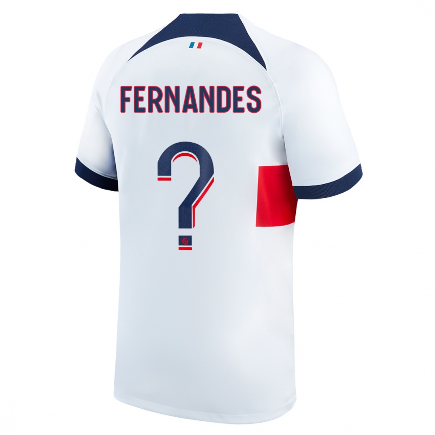 Herren Fußball Rafael Fernandes #0 Weiß Auswärtstrikot Trikot 2023/24 T-Shirt Luxemburg