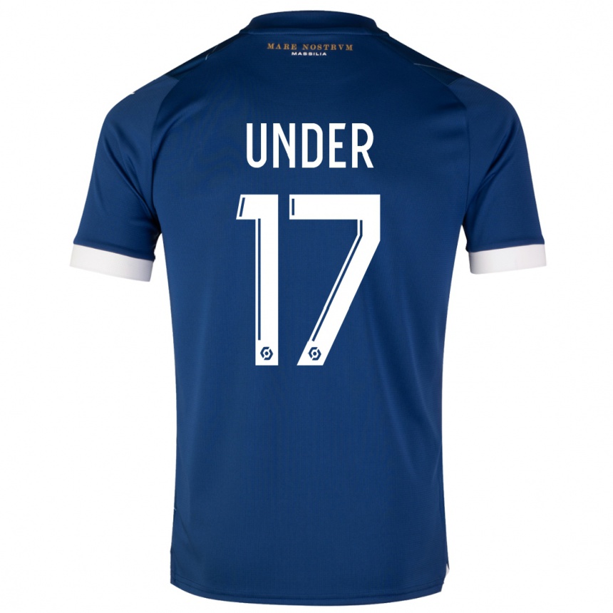 Herren Fußball Cengiz Under #17 Dunkelblau Auswärtstrikot Trikot 2023/24 T-Shirt Luxemburg