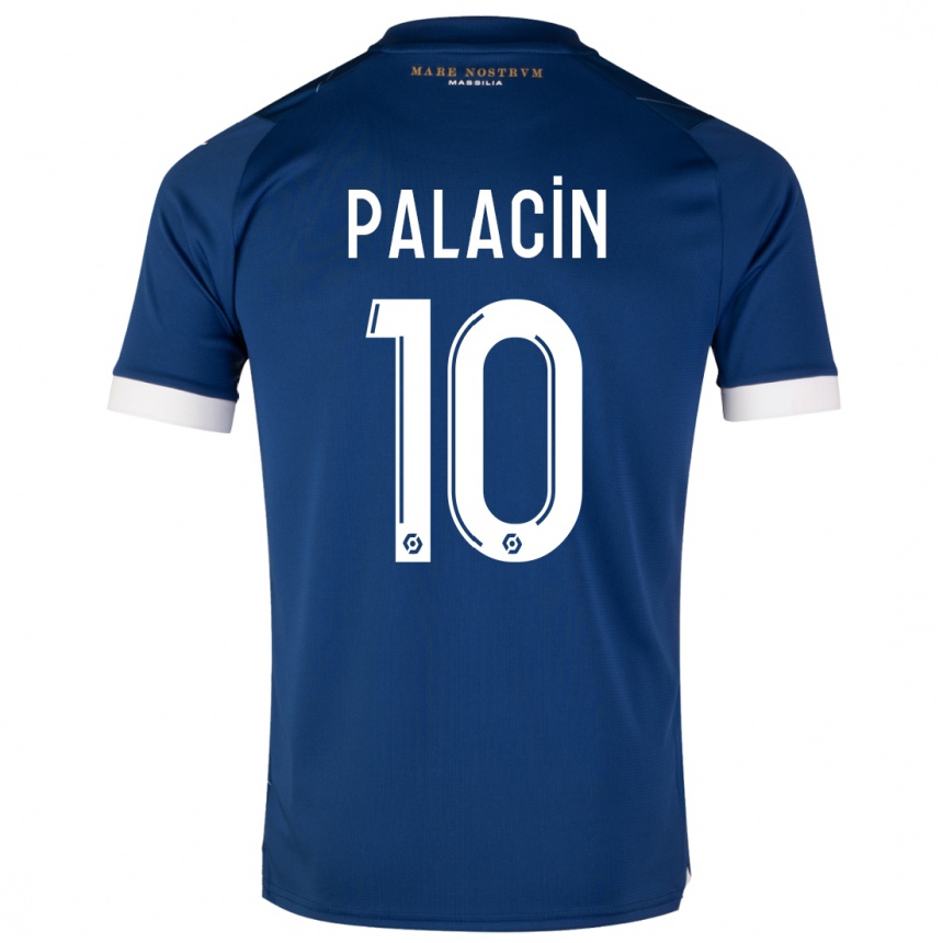 Herren Fußball Sara Palacin #10 Dunkelblau Auswärtstrikot Trikot 2023/24 T-Shirt Luxemburg