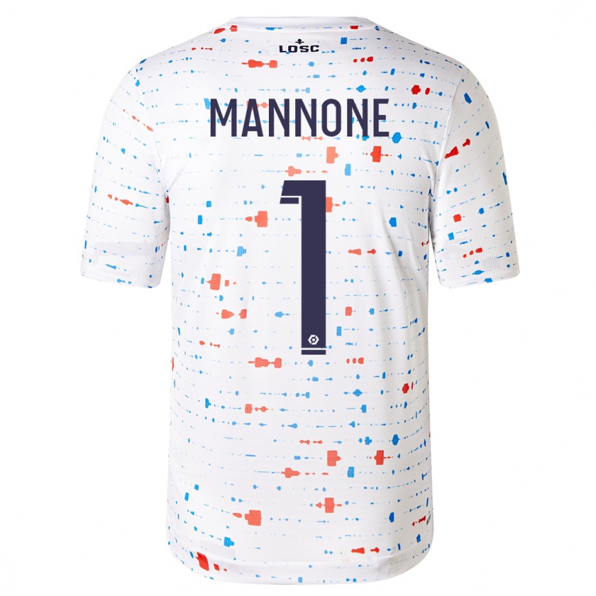Herren Fußball Vito Mannone #1 Weiß Auswärtstrikot Trikot 2023/24 T-Shirt Luxemburg