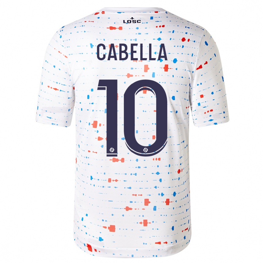 Herren Fußball Remy Cabella #10 Weiß Auswärtstrikot Trikot 2023/24 T-Shirt Luxemburg