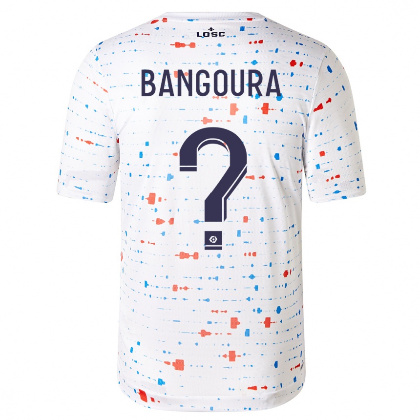 Herren Fußball Abdoulaye Zakha Bangoura #0 Weiß Auswärtstrikot Trikot 2023/24 T-Shirt Luxemburg