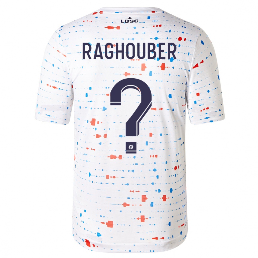 Herren Fußball Ugo Raghouber #0 Weiß Auswärtstrikot Trikot 2023/24 T-Shirt Luxemburg