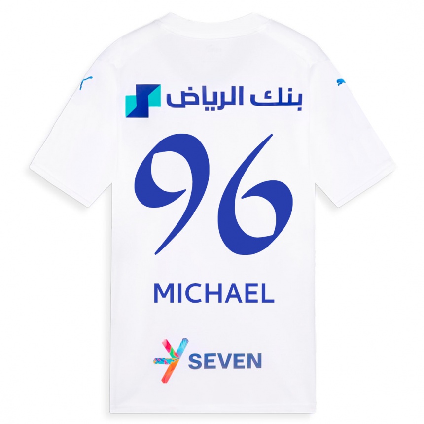 Herren Fußball Michael #96 Weiß Auswärtstrikot Trikot 2023/24 T-Shirt Luxemburg