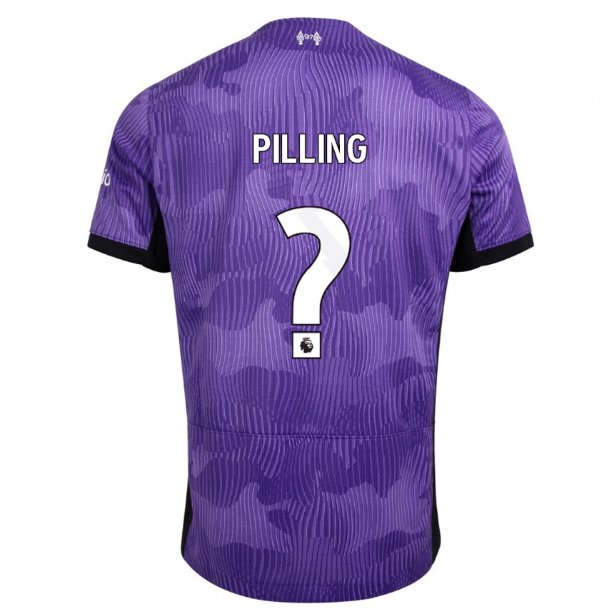 Herren Fußball Tommy Pilling #0 Lila Ausweichtrikot Trikot 2023/24 T-Shirt Luxemburg