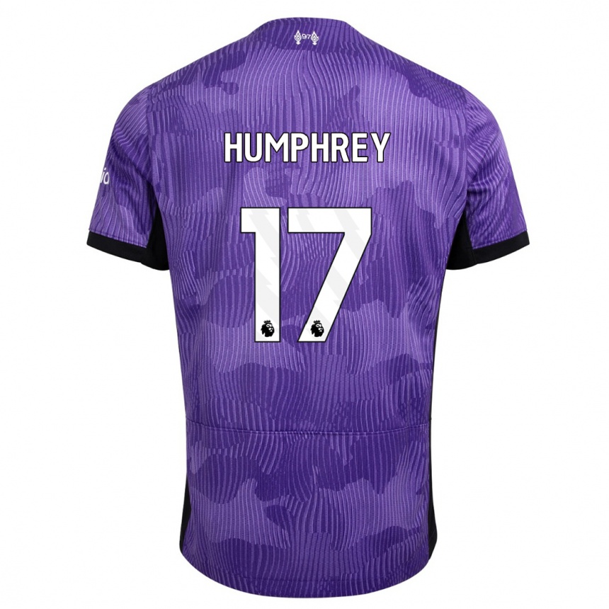 Herren Fußball Carla Humphrey #17 Lila Ausweichtrikot Trikot 2023/24 T-Shirt Luxemburg