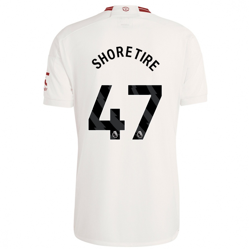 Herren Fußball Shola Shoretire #47 Weiß Ausweichtrikot Trikot 2023/24 T-Shirt Luxemburg