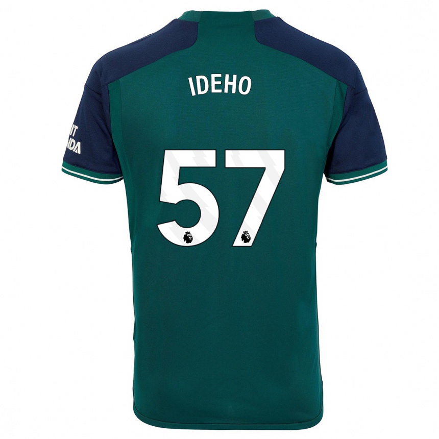 Herren Fußball Joel Ideho #57 Grün Ausweichtrikot Trikot 2023/24 T-Shirt Luxemburg