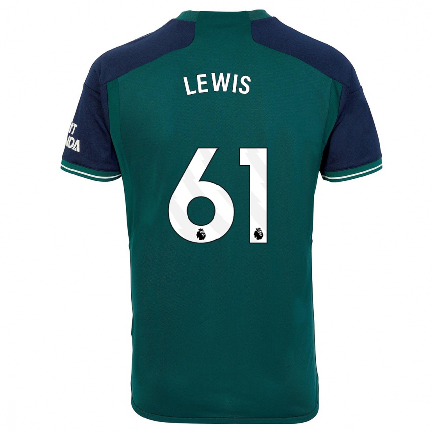 Herren Fußball George Lewis #61 Grün Ausweichtrikot Trikot 2023/24 T-Shirt Luxemburg
