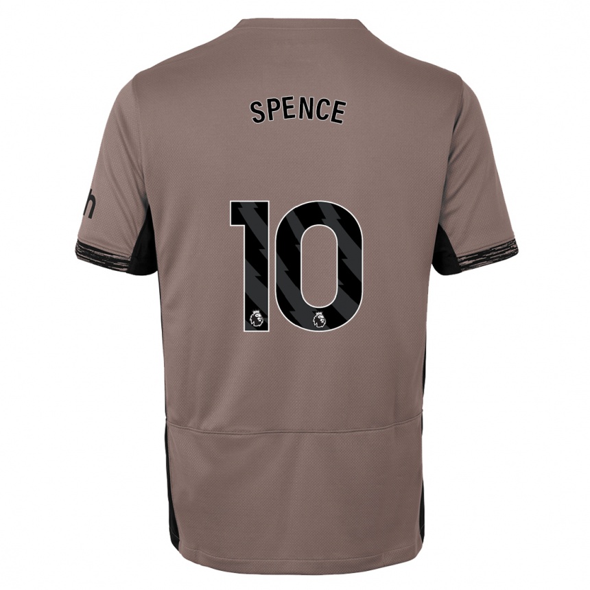 Herren Fußball Drew Spence #10 Dunkelbeige Ausweichtrikot Trikot 2023/24 T-Shirt Luxemburg