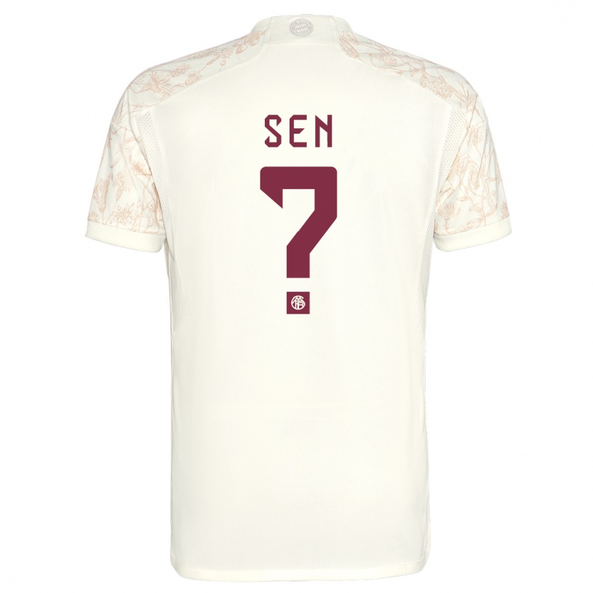 Herren Fußball Salih Sen #0 Cremefarben Ausweichtrikot Trikot 2023/24 T-Shirt Luxemburg