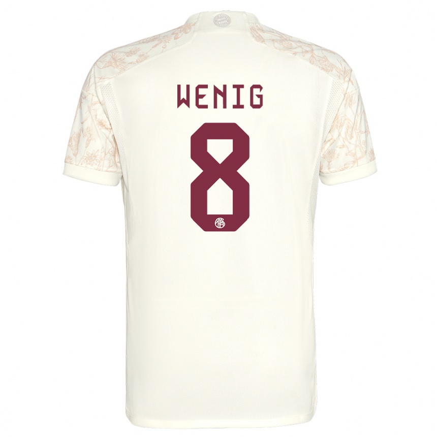 Herren Fußball Marcel Wenig #8 Cremefarben Ausweichtrikot Trikot 2023/24 T-Shirt Luxemburg