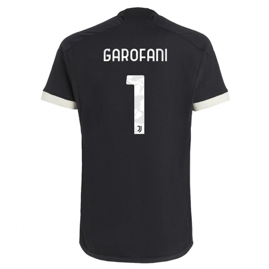 Herren Fußball Giovanni Garofani #1 Schwarz Ausweichtrikot Trikot 2023/24 T-Shirt Luxemburg