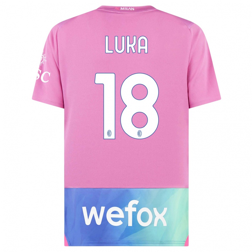 Herren Fußball Luka Romero #18 Pink Lila Ausweichtrikot Trikot 2023/24 T-Shirt Luxemburg