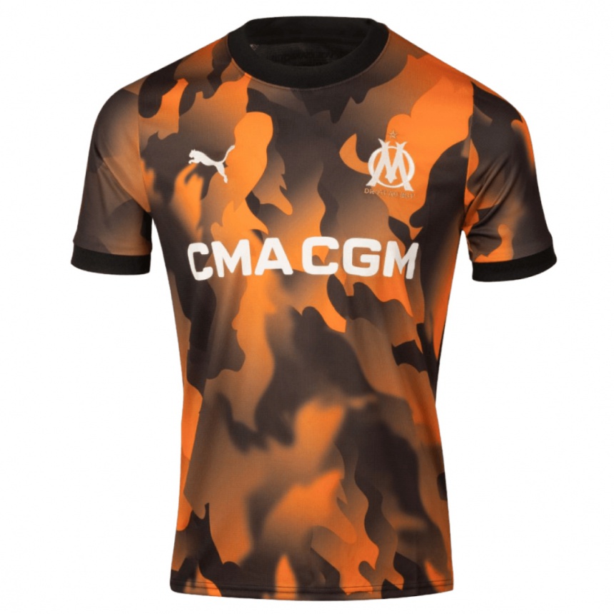 Herren Fußball Candice Gherbi #6 Schwarzorange Ausweichtrikot Trikot 2023/24 T-Shirt Luxemburg