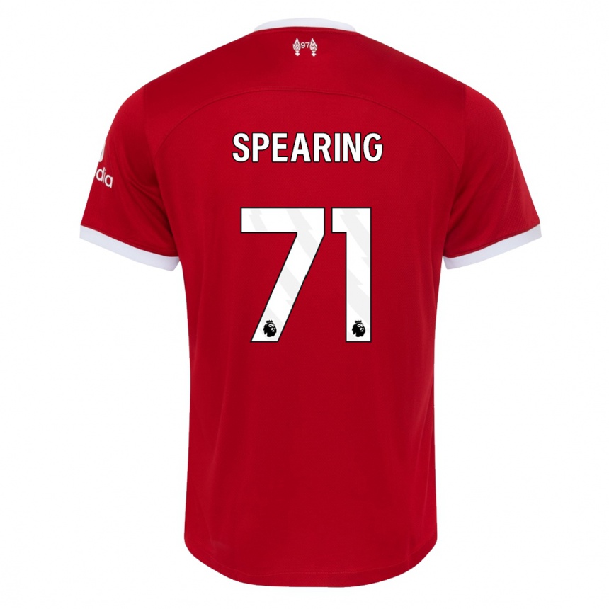 Damen Fußball Jay Spearing #71 Rot Heimtrikot Trikot 2023/24 T-Shirt Luxemburg