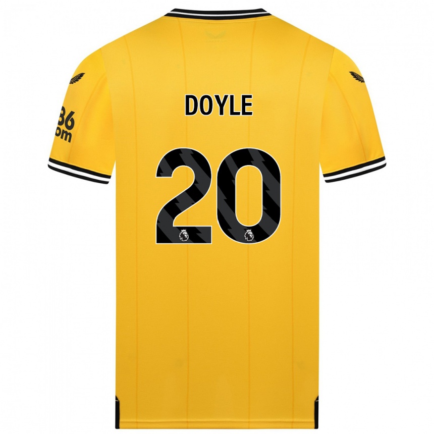 Damen Fußball Tommy Doyle #20 Gelb Heimtrikot Trikot 2023/24 T-Shirt Luxemburg