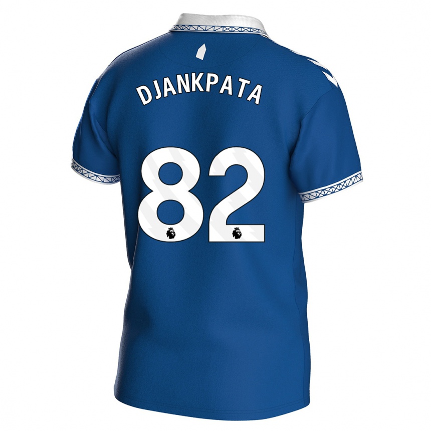 Damen Fußball Halid Djankpata #82 Königsblau Heimtrikot Trikot 2023/24 T-Shirt Luxemburg