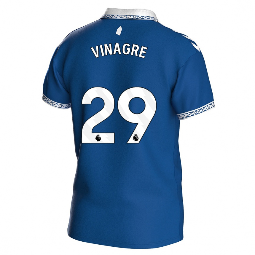 Damen Fußball Ruben Vinagre #29 Königsblau Heimtrikot Trikot 2023/24 T-Shirt Luxemburg