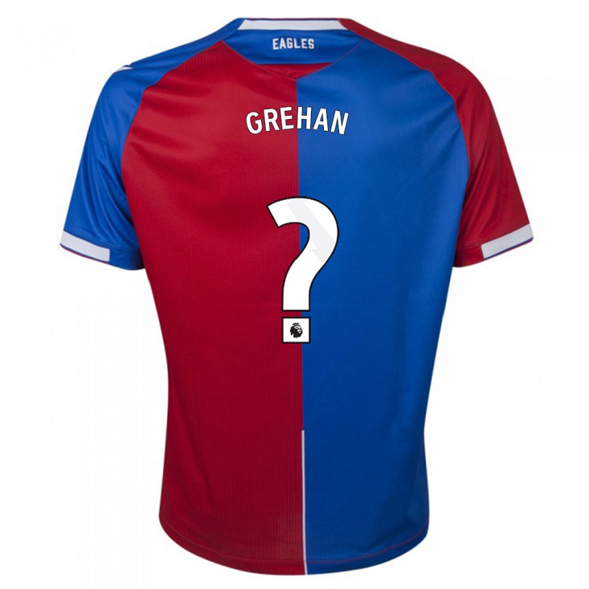 Damen Fußball Sean Grehan #0 Rot Blau Heimtrikot Trikot 2023/24 T-Shirt Luxemburg