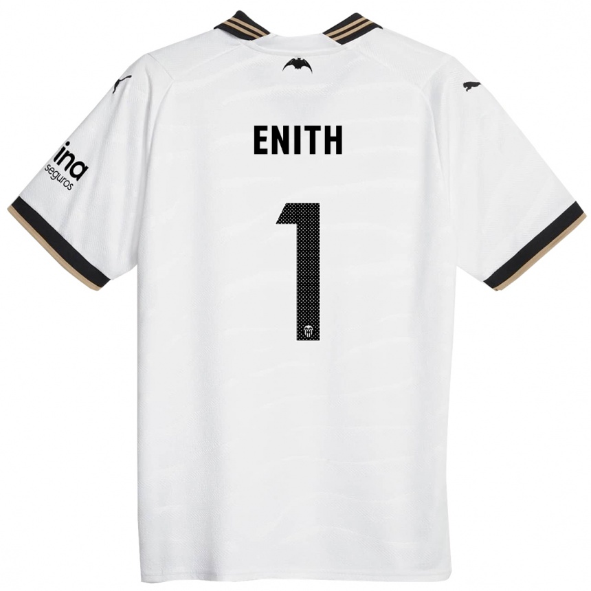 Damen Fußball Enith #1 Weiß Heimtrikot Trikot 2023/24 T-Shirt Luxemburg