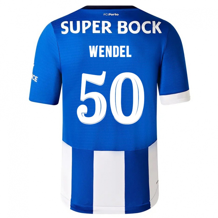 Damen Fußball Wendel #50 Blau Weiss Heimtrikot Trikot 2023/24 T-Shirt Luxemburg